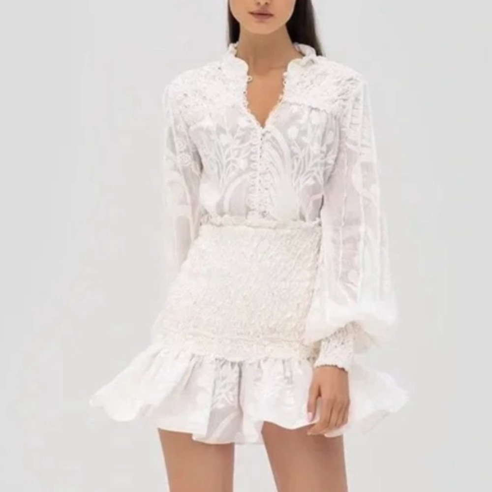 Alexis Lotus top+skirt XS